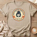 Messy Bun Bare Minimum Moms Club T-Shirt