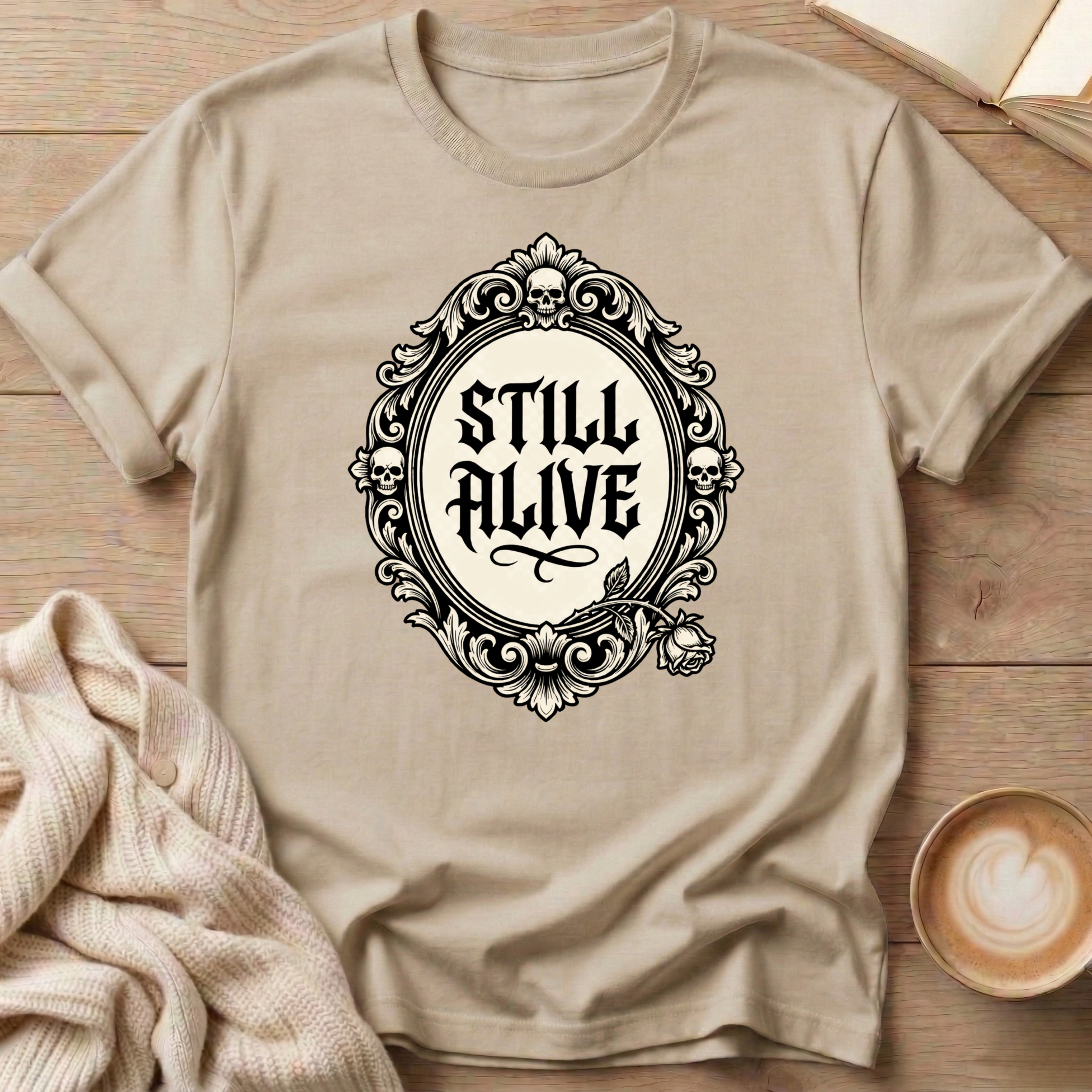 Still Alive Broach T-Shirt