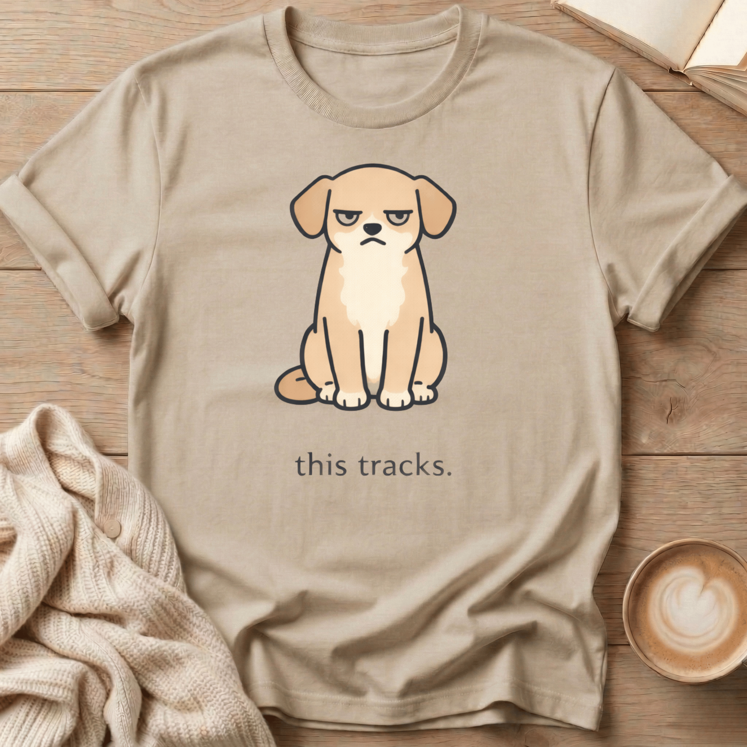 "this tracks." Dog T-Shirt