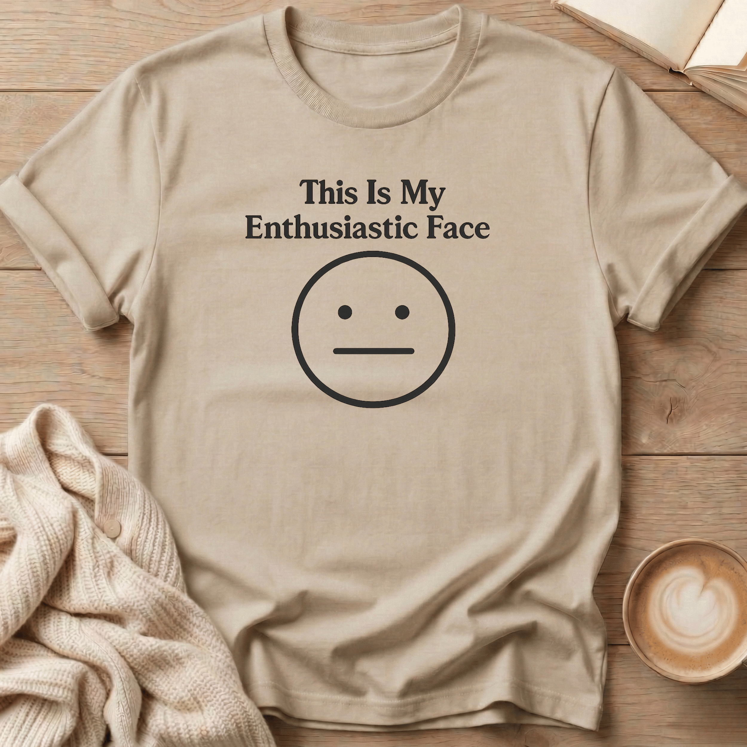This Is My Enthusiastic Face Emoji T-Shirt
