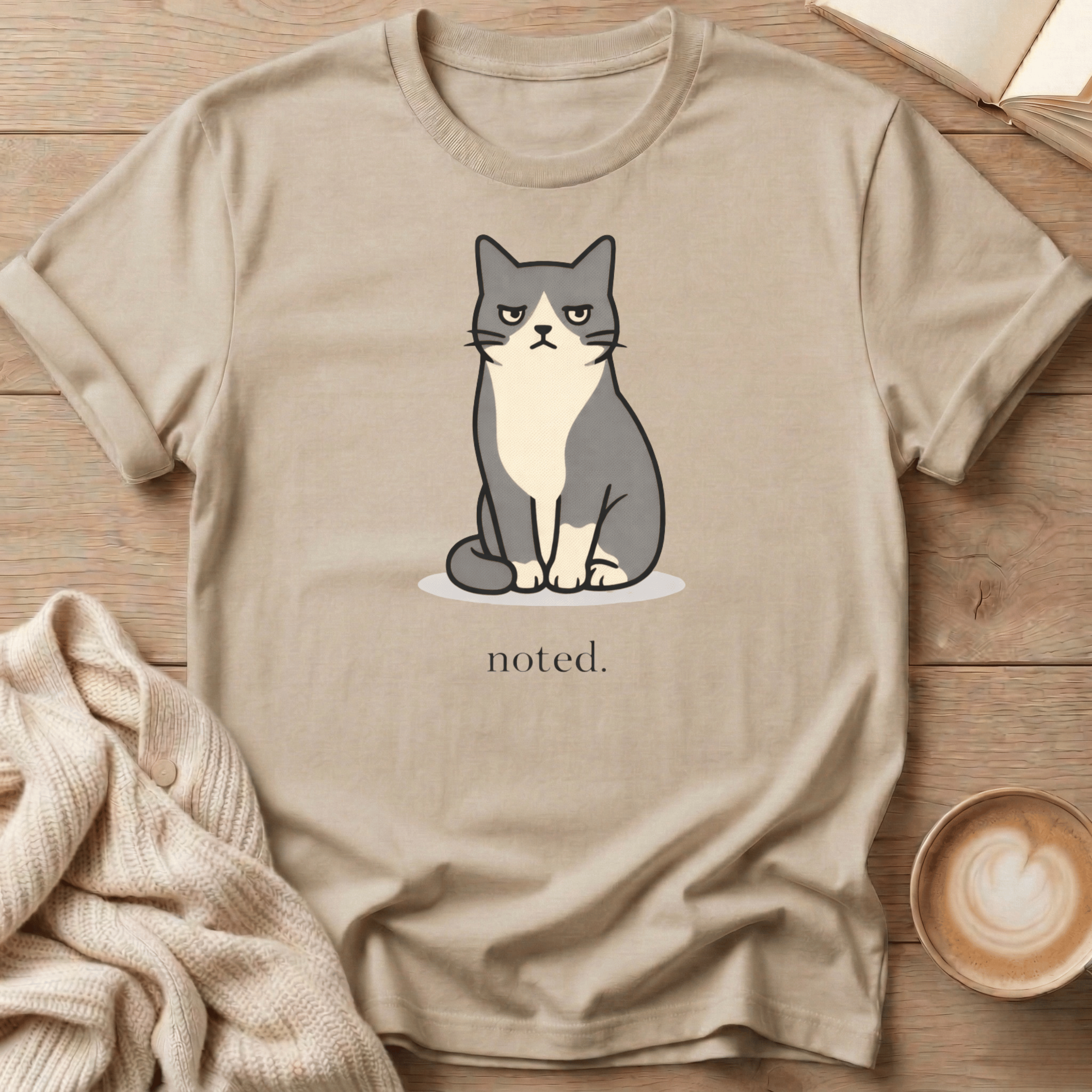 Noted — Cute Grumpy Cat T-Shirt