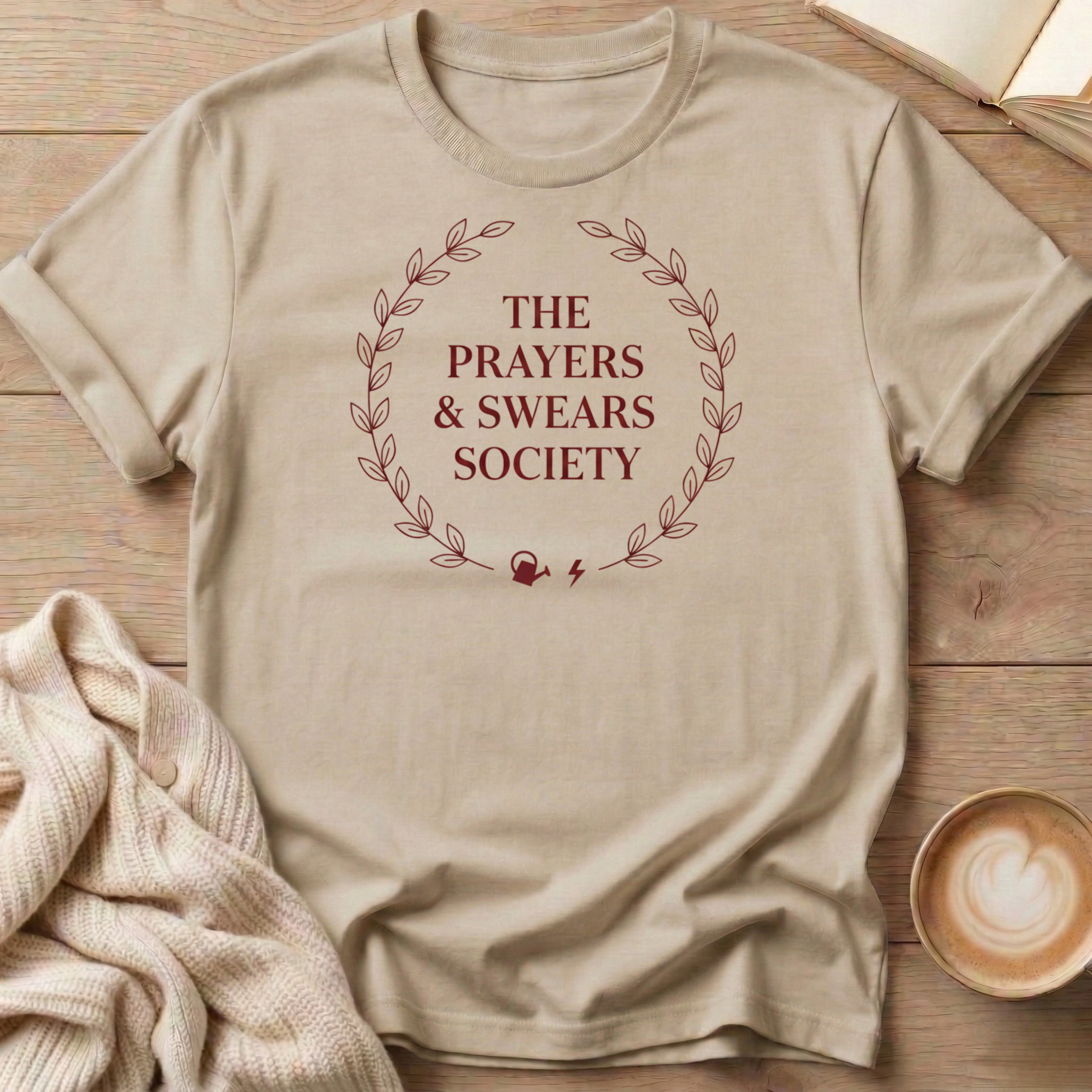 Prayers & Swears Wreath T-Shirt