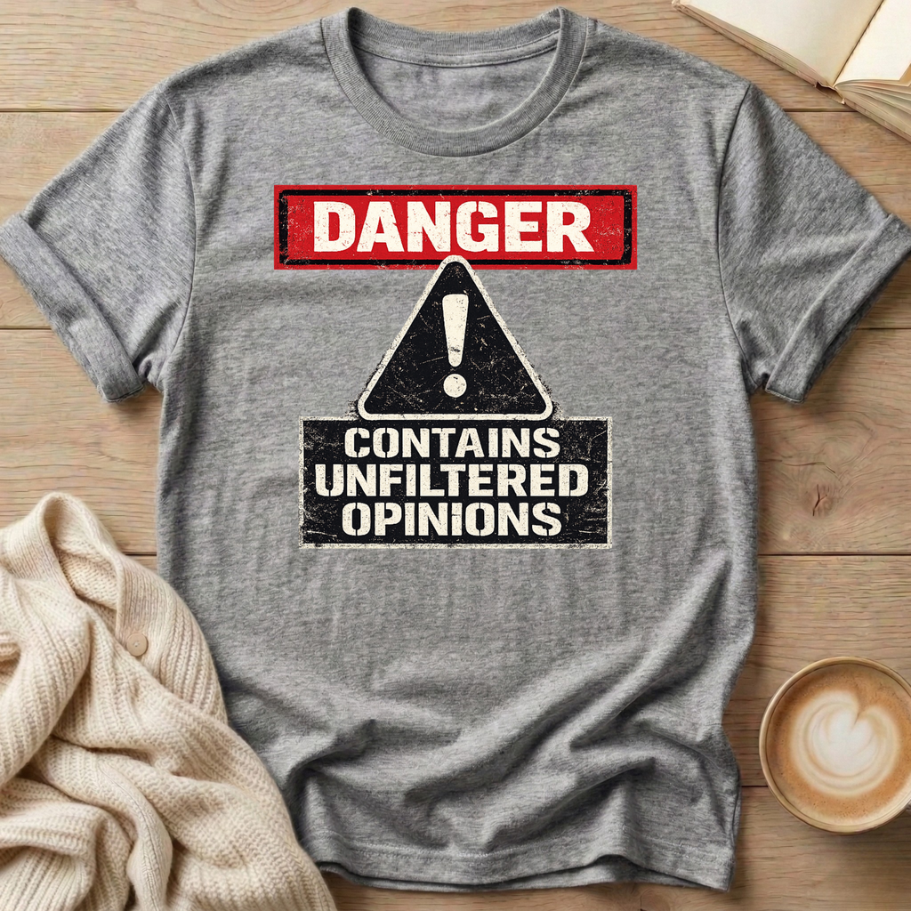 Danger Unfiltered Opinions T-Shirt