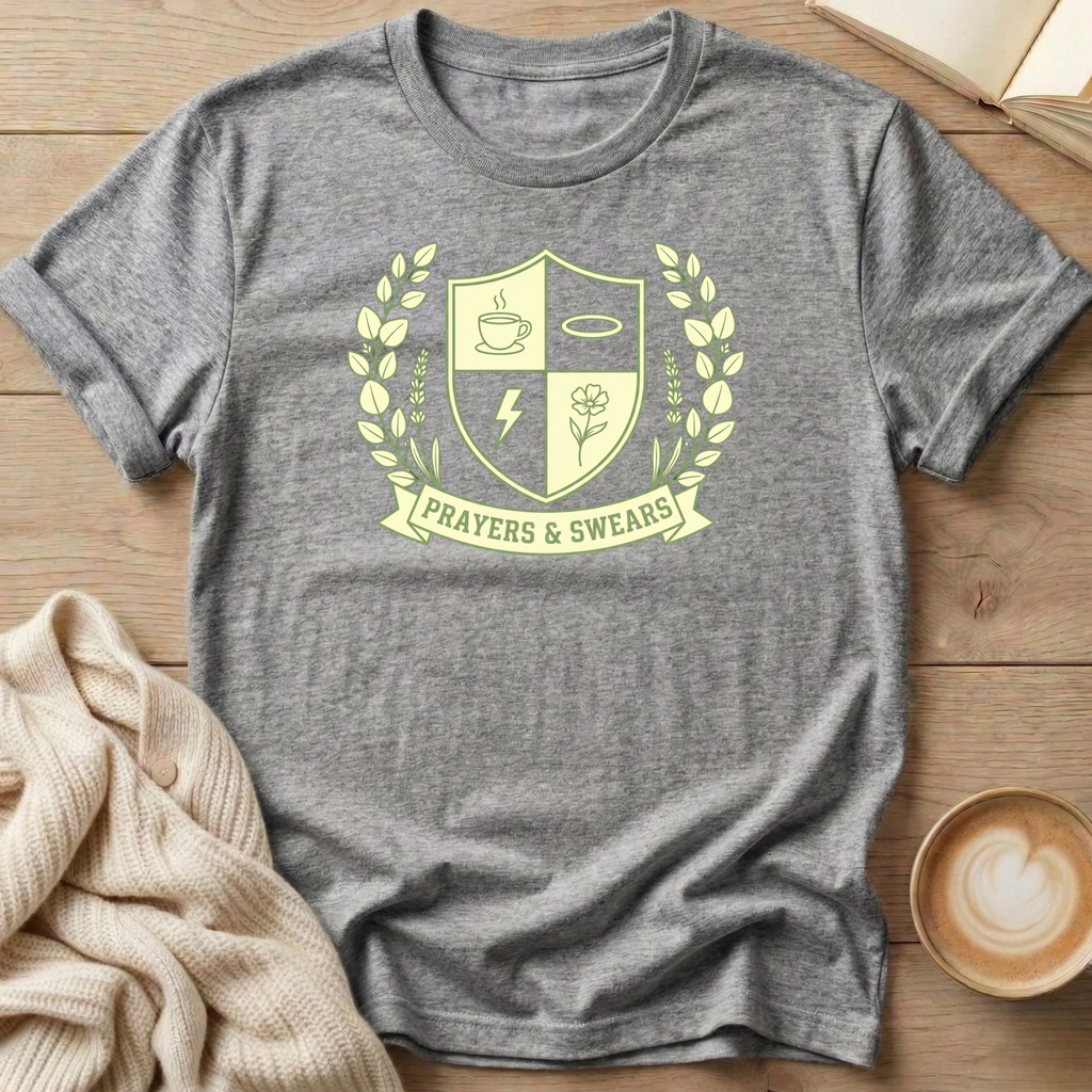 Prayers and Swears Shield T-Shirt