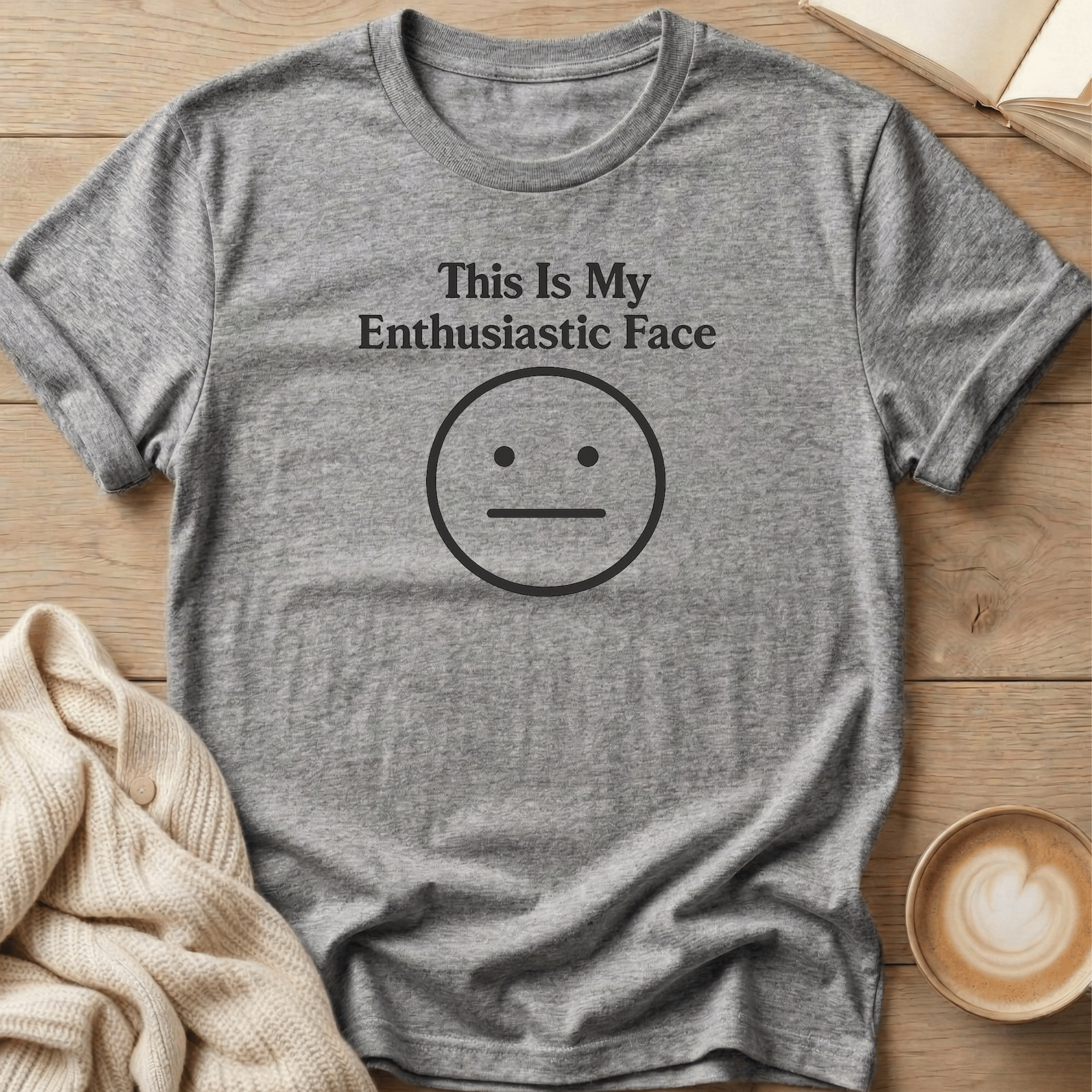 This Is My Enthusiastic Face Emoji T-Shirt