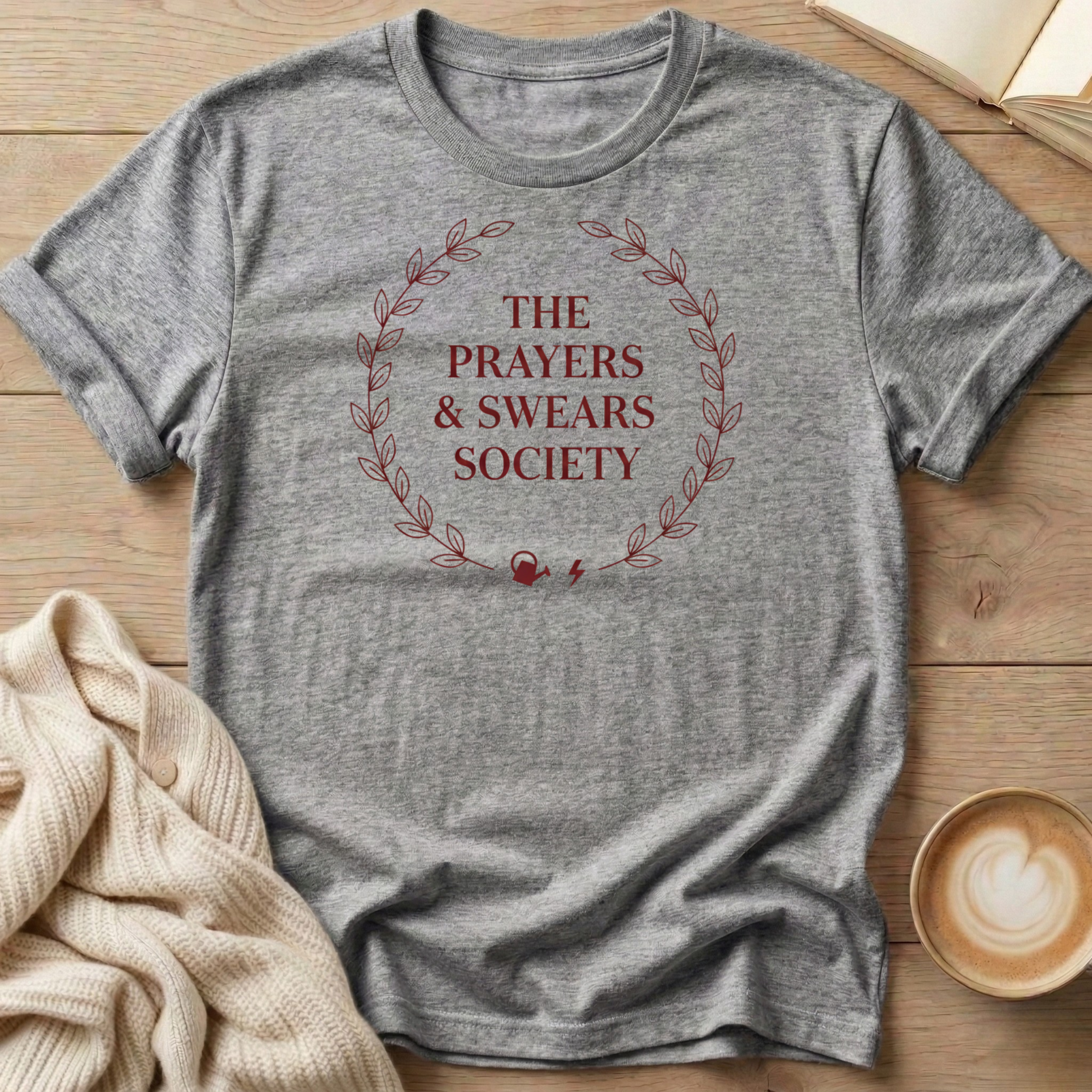 Prayers & Swears Wreath T-Shirt