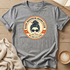 Messy Bun Bare Minimum Moms Club T-Shirt