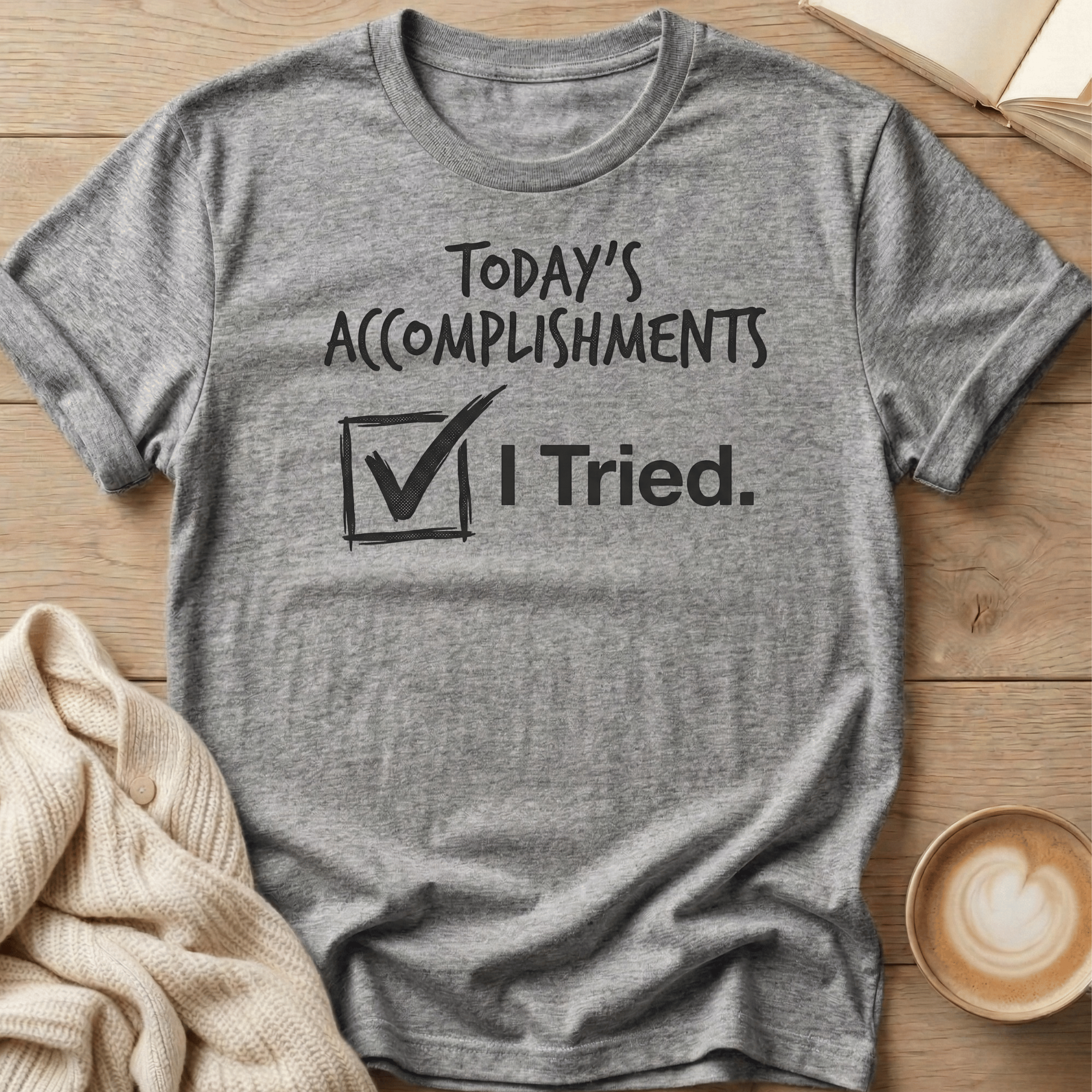 Today's Accomplishments: I Tried T-Shirt