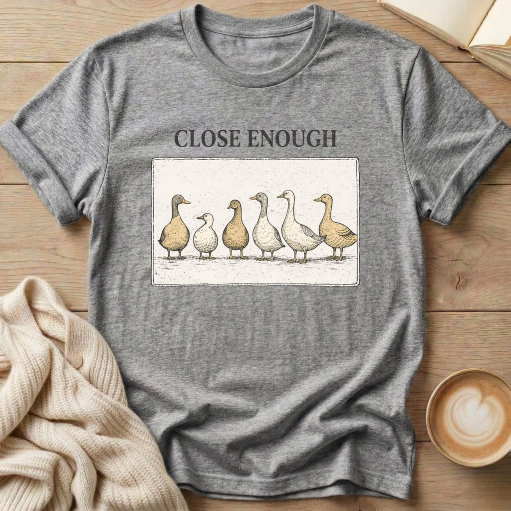 Close Enough Ducks in a Row T-Shirt