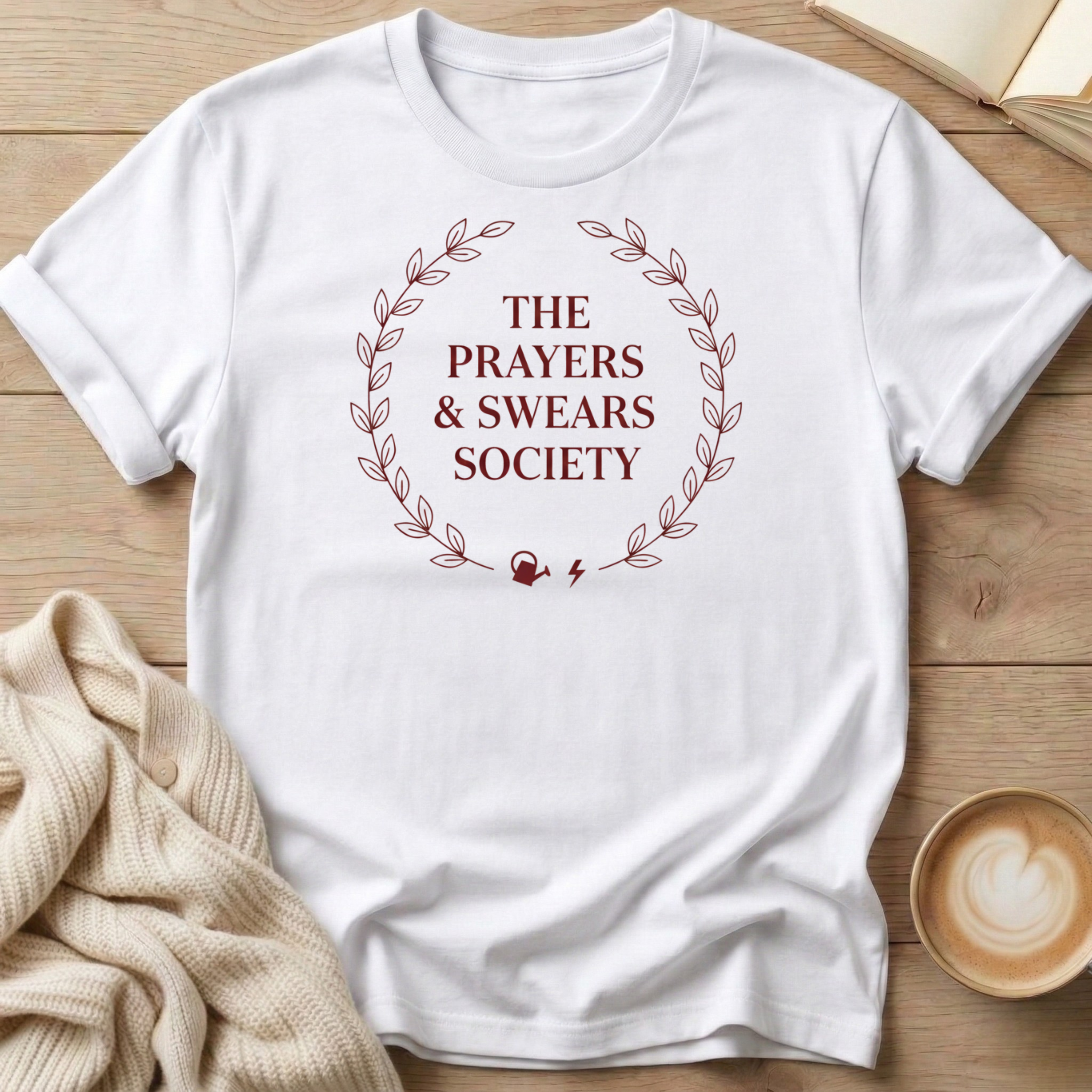 Prayers & Swears Wreath T-Shirt