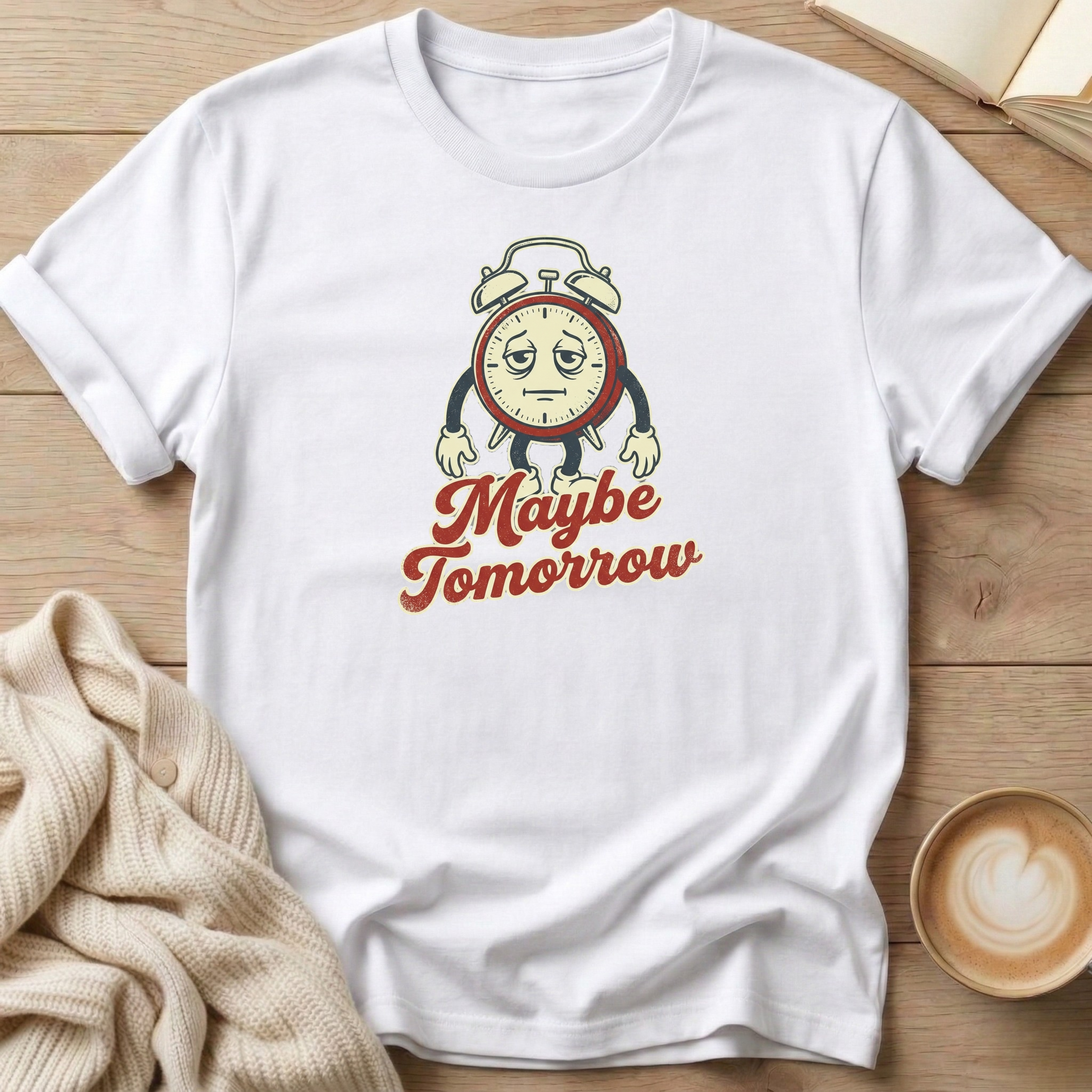 Maybe Tomorrow Clock T-Shirt