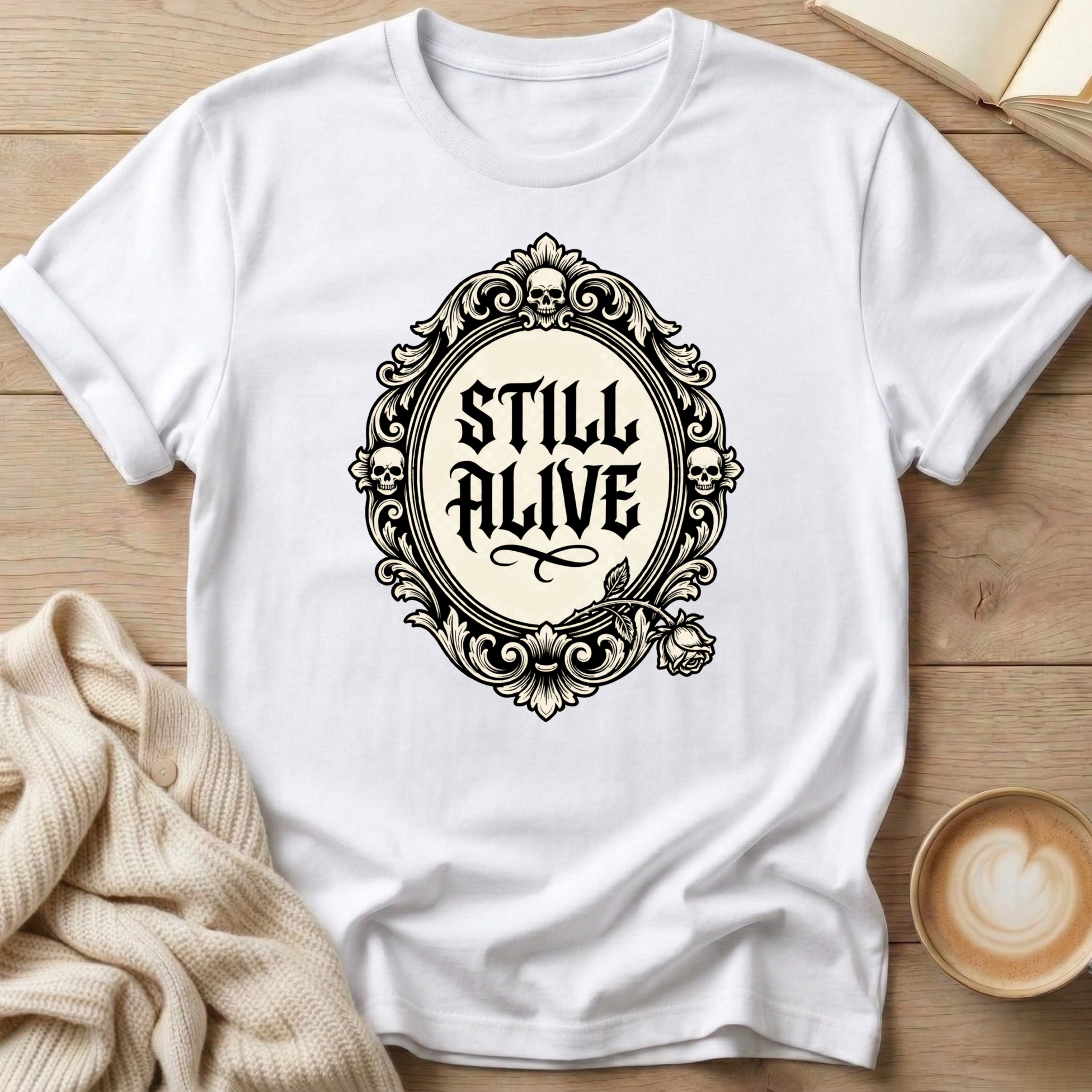 Still Alive Broach T-Shirt