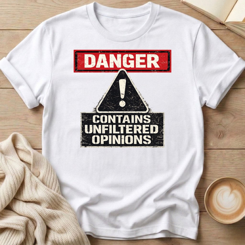 Danger Unfiltered Opinions T-Shirt